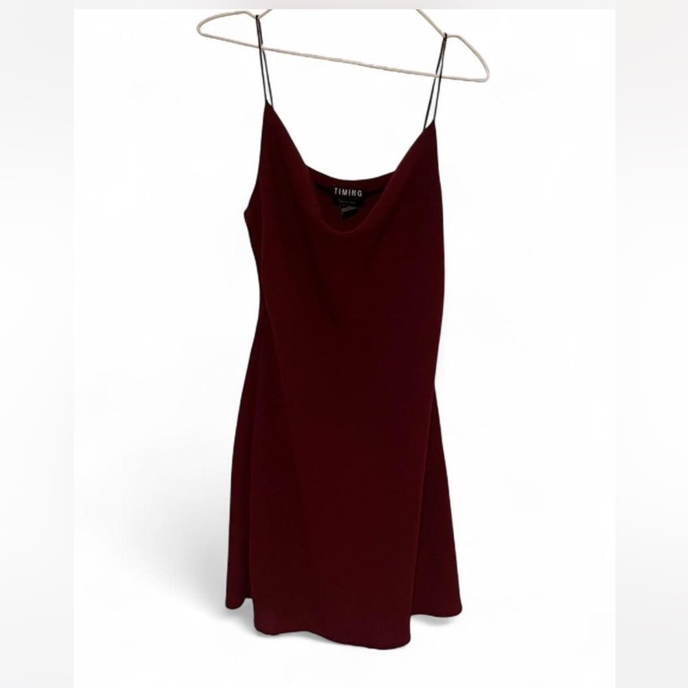 Timing Dress in Burgundy